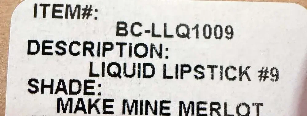 New in Box Because Cosmetics High Shine Liquid Lip Color Make Mine Merlot
